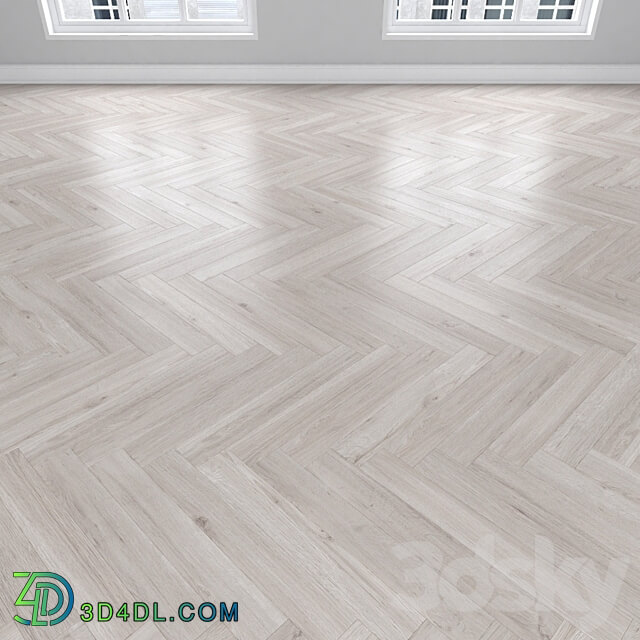 Wood Parquet Oak 3 types herringbone linear chevron.