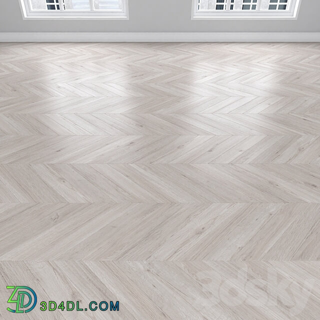 Wood Parquet Oak 3 types herringbone linear chevron.