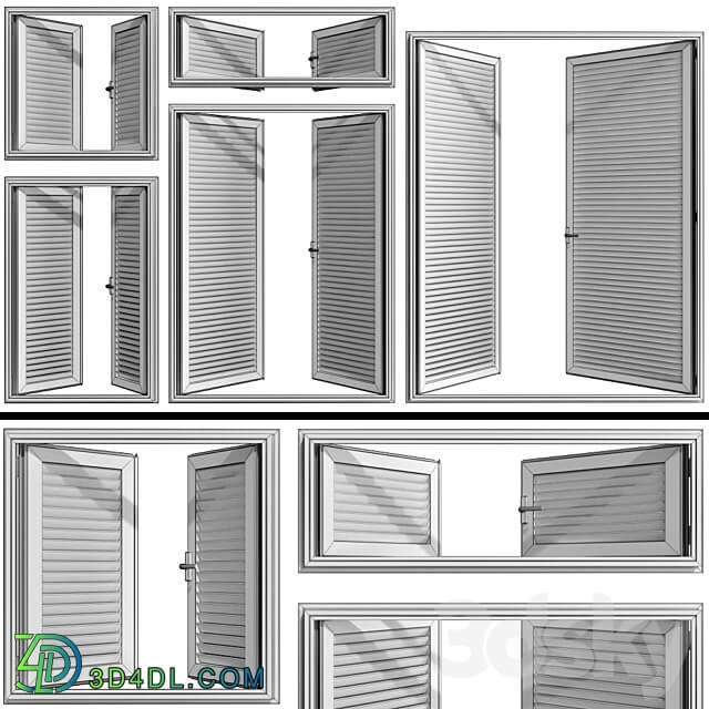 Shutter system for windows and doors