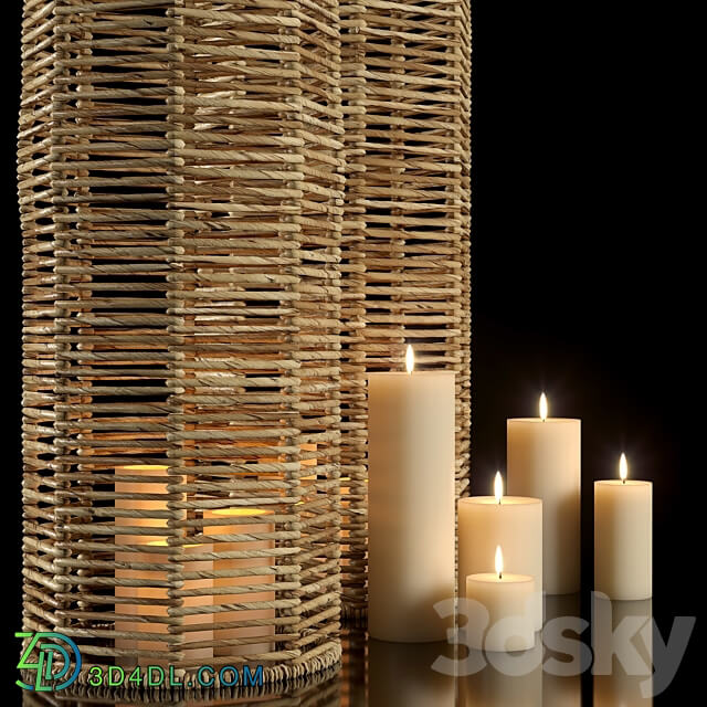 Wicker vases