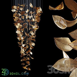 Pendant light Chandelier Light Vargov Frozen Leaves 