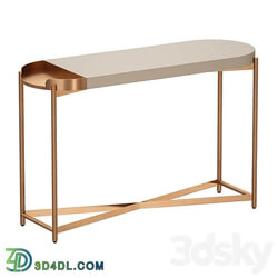 Laurie White Console Table Crate and Barrel 3D Models 