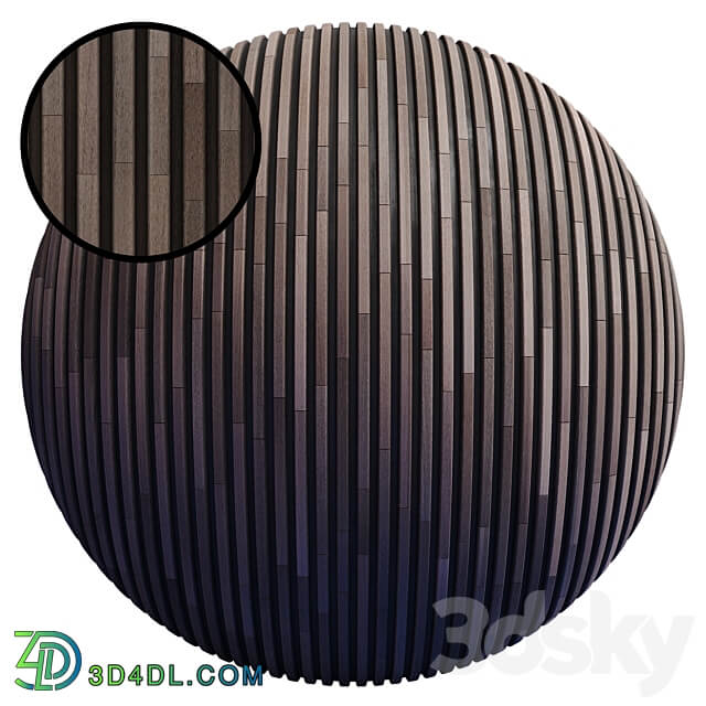 Striped Wood Panel J PBR PNG 4K