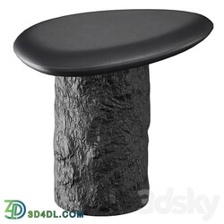 Galisteo Pebble End Table Crate and Barrel 3D Models 