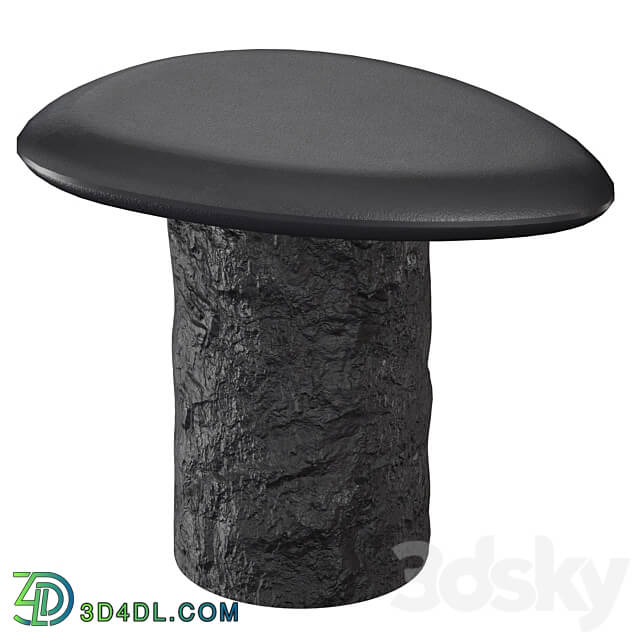 Galisteo Pebble End Table Crate and Barrel 3D Models