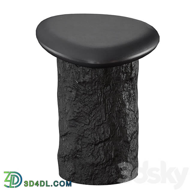 Galisteo Pebble End Table Crate and Barrel 3D Models