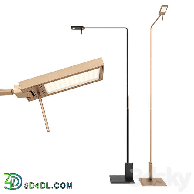 Italian Floor Lamp Viabizzuno Roy Lettura Diffusa and Spot