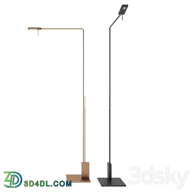 Italian Floor Lamp Viabizzuno Roy Lettura Diffusa and Spot