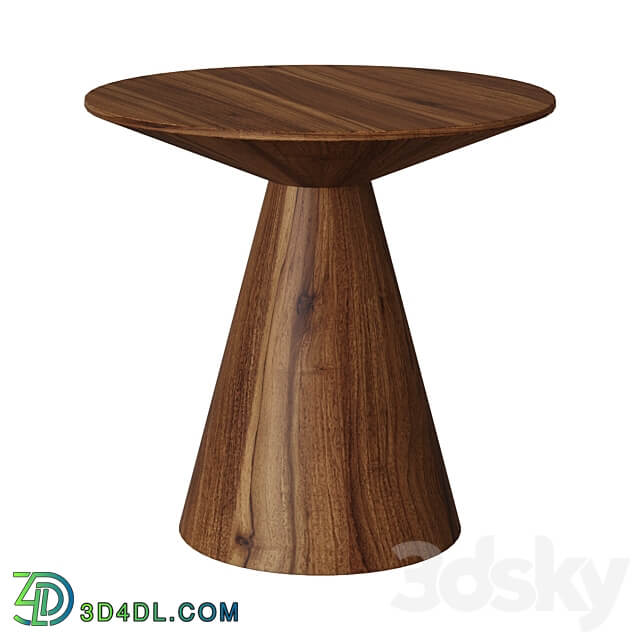 Walnut veneer corner table ET652 3D Models