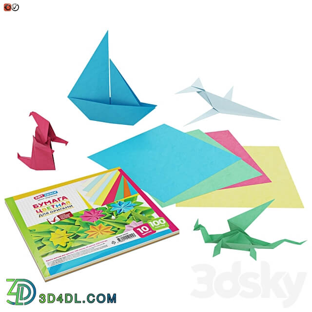 Origami Set 04 Miscellaneous 3D Models