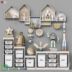 Toys and furniture set 104 Miscellaneous 3D Models 