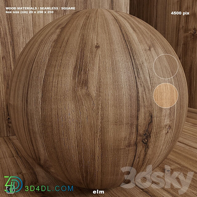 Material wood seamless elm set 118