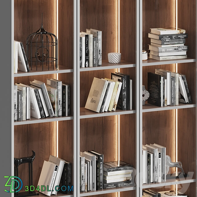 Wardrobe Display cabinets Showcase cabinet with books