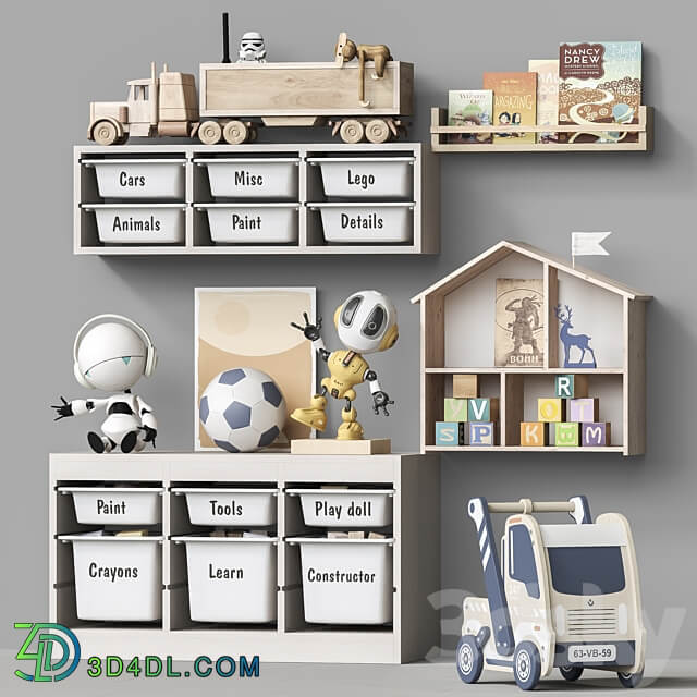 Toys and furniture set 108 Miscellaneous 3D Models