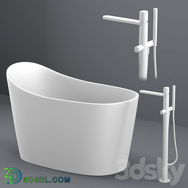 ANTONIO LUPI baths with faucets set 1 3D Models 3DSKY