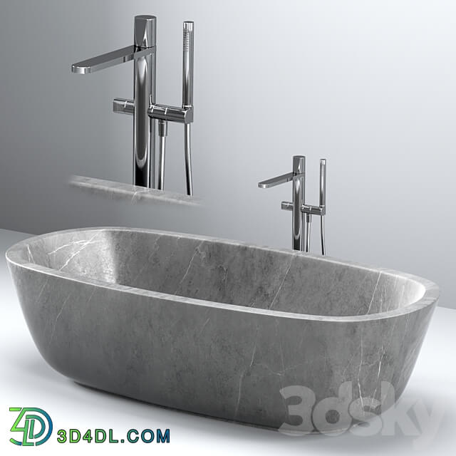 ANTONIO LUPI baths with faucets set 1 3D Models 3DSKY