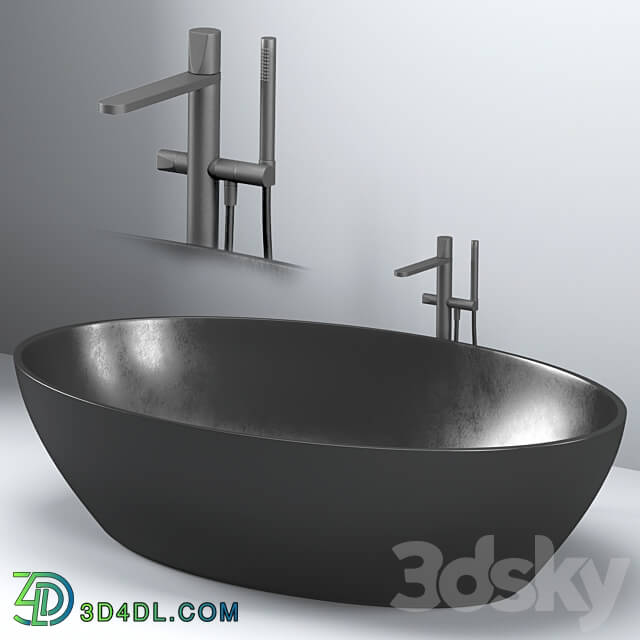 ANTONIO LUPI baths with faucets set 1 3D Models 3DSKY