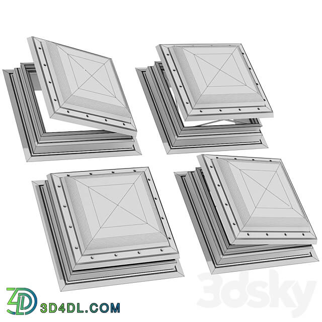 Roof window hatch aerator dormer attic skylights