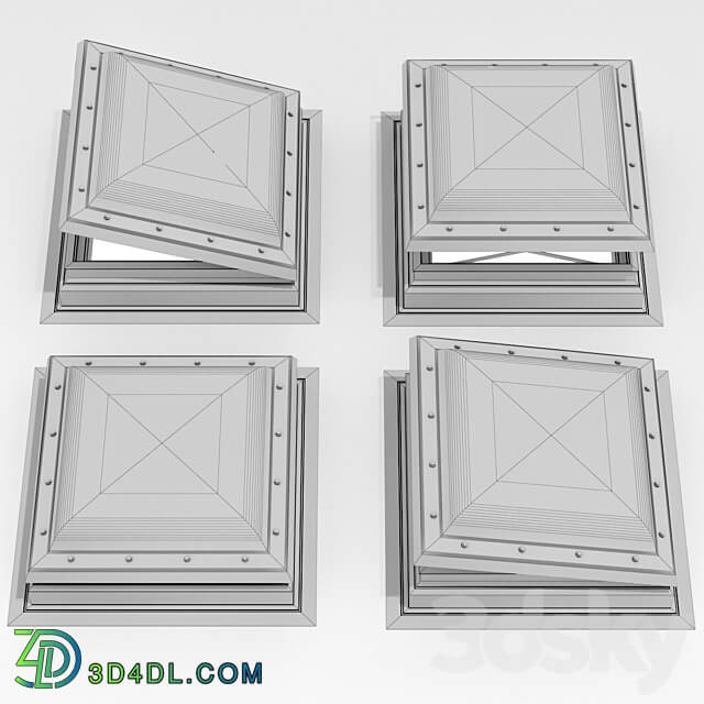 Roof window hatch aerator dormer attic skylights