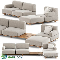 Palco sofa module set 3 by Kristalia 