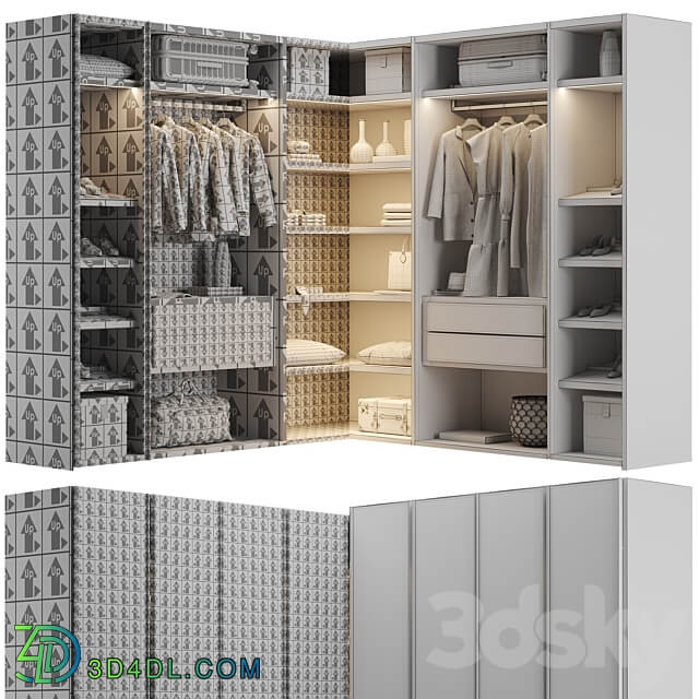 Pianca milano wardrobes Wardrobe Display cabinets 3D Models 3DSKY