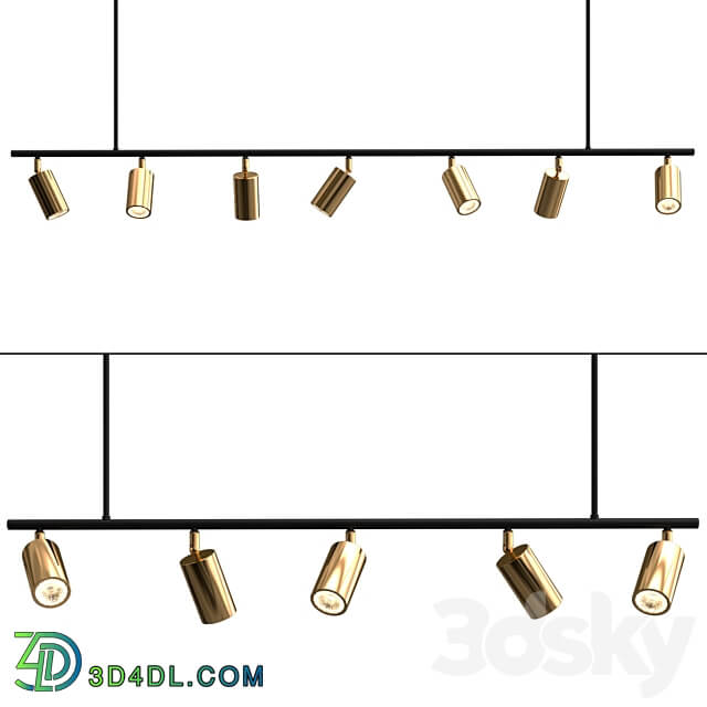 Long john Pendant light 3D Models 3DSKY