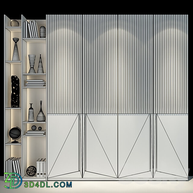 Furniture composition 164 Wardrobe Display cabinets 3D Models 3DSKY