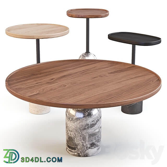 Porada Ekero Coffee and Side Tables 3D Models 3DSKY