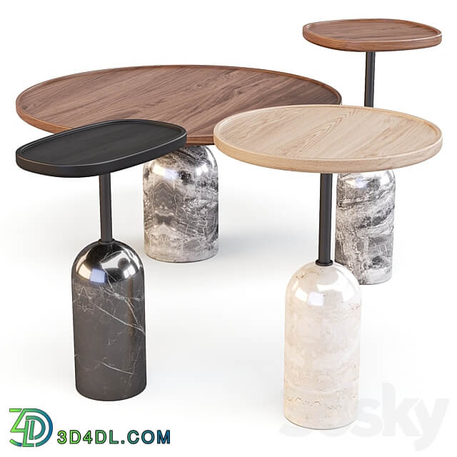 Porada Ekero Coffee and Side Tables 3D Models 3DSKY