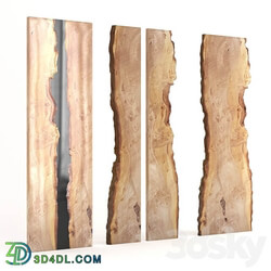 Elm and epoxy slab Other decorative objects 3D Models 3DSKY 