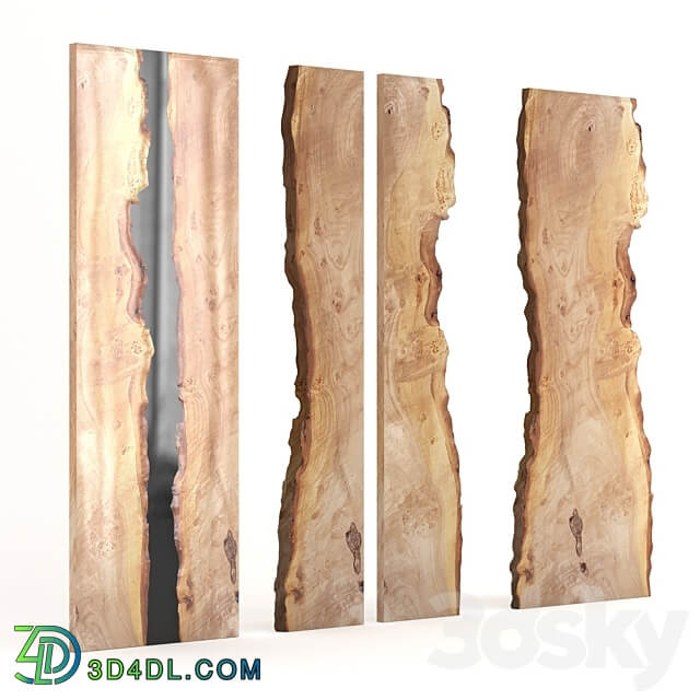 Elm and epoxy slab Other decorative objects 3D Models 3DSKY