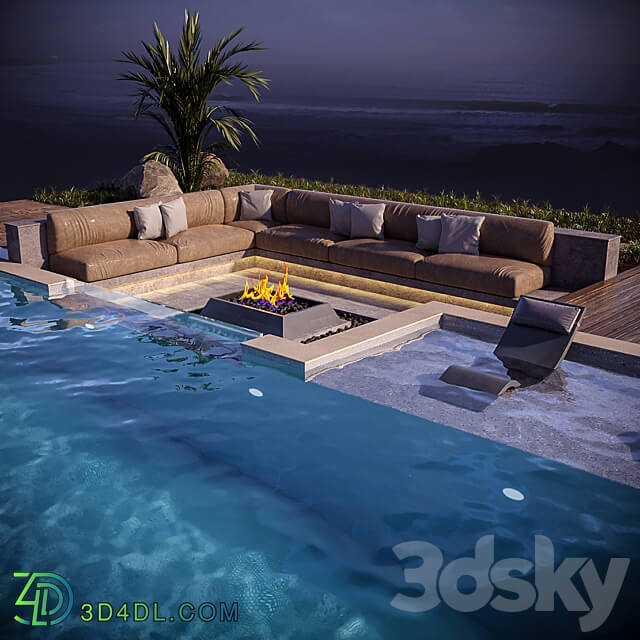 Swimming pool 2 Other 3D Models 3DSKY