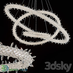 Chandelier Lorenza by GLCrystal d100cm 80cm 60cm Pendant light 3D Models 3DSKY 