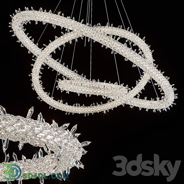 Chandelier Lorenza by GLCrystal d100cm 80cm 60cm Pendant light 3D Models 3DSKY