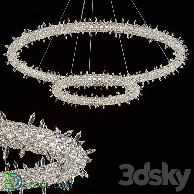 Hanging chandelier Lorenza by GLCrystal d80 40cm Pendant light 3D Models 3DSKY