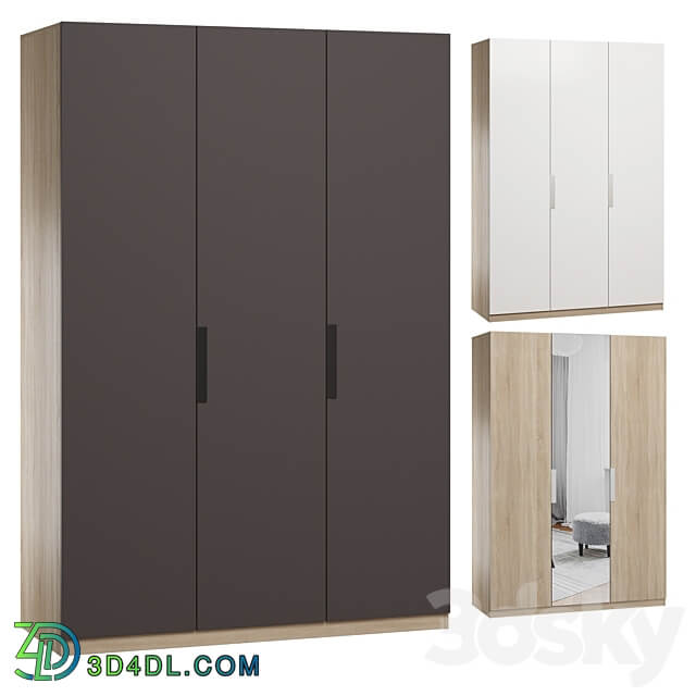 wardrobe CAREN Wardrobe Display cabinets 3D Models 3DSKY