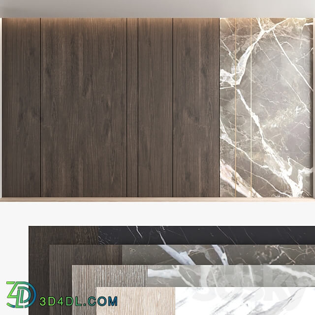 Decorative wall panel set 66 3D Models 3DSKY