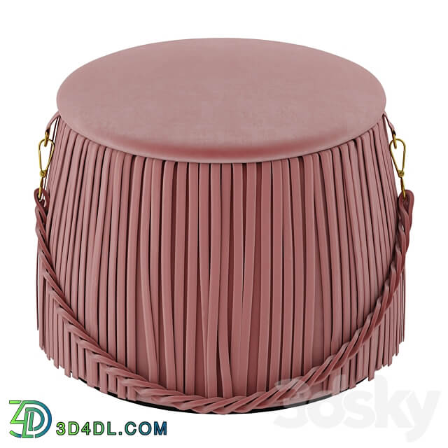 Ribbon pouf 3D Models 3DSKY