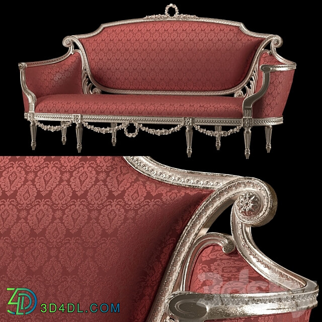 kosovart rococo sofa 3D Models 3DSKY