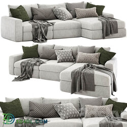 lounge sofa with chaise 3D Models 3DSKY 