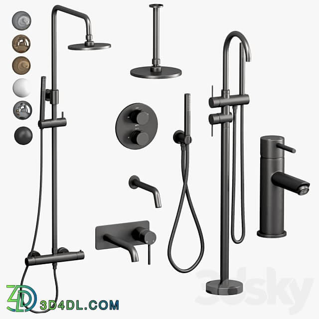 Faucets and shower sets Lusso set 2 Faucet 3D Models 3DSKY