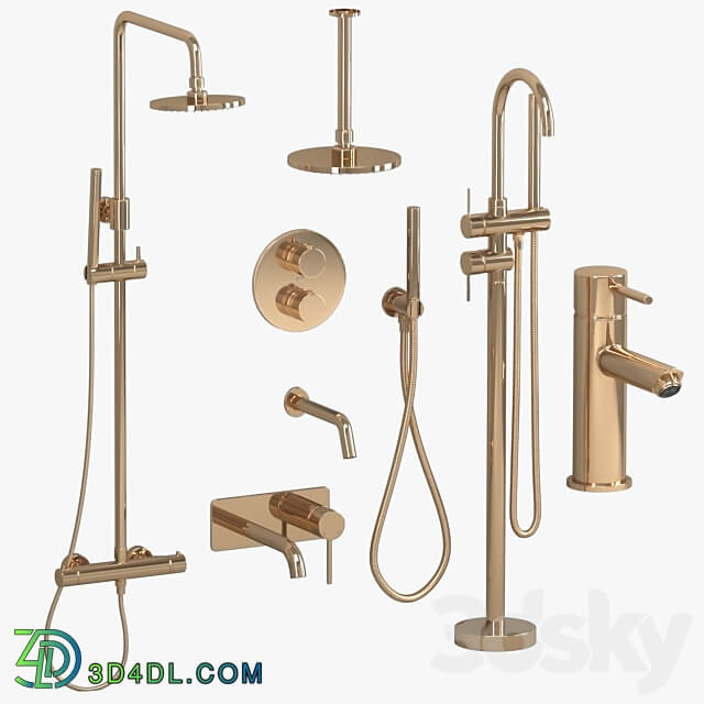 Faucets and shower sets Lusso set 2 Faucet 3D Models 3DSKY