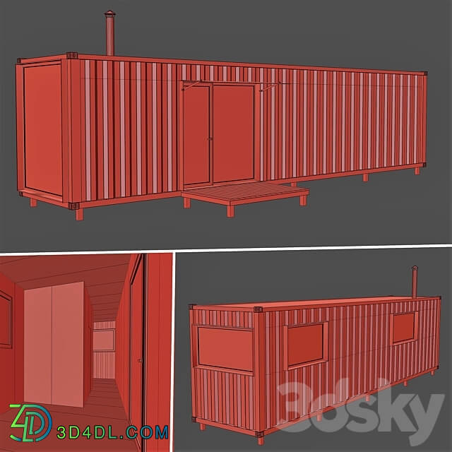 Container house Other 3D Models 3DSKY
