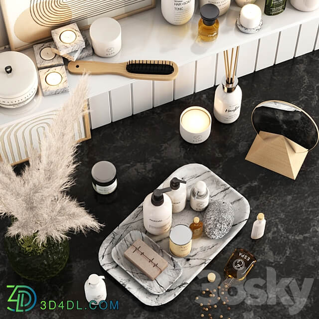 Bathroom Decorative Set 02 3D Models 3DSKY
