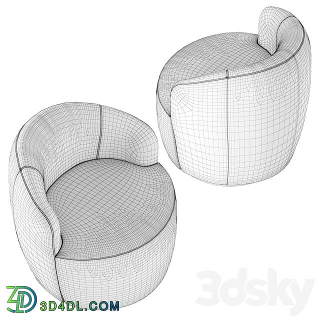 JYSK BOESLUNDE swivel armchair 3D Models 3DSKY