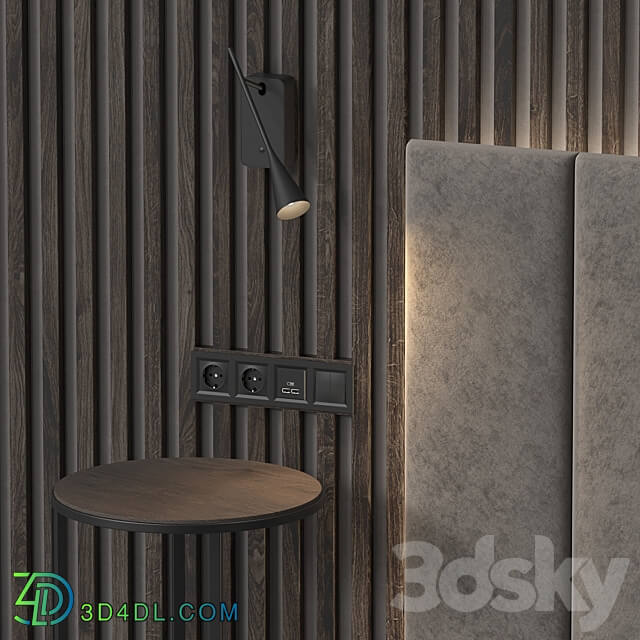 Headboard Headboard 037 Other decorative objects 3D Models 3DSKY