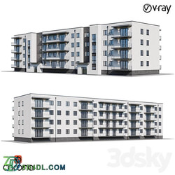 Apartment house 1 3D Models 3DSKY 