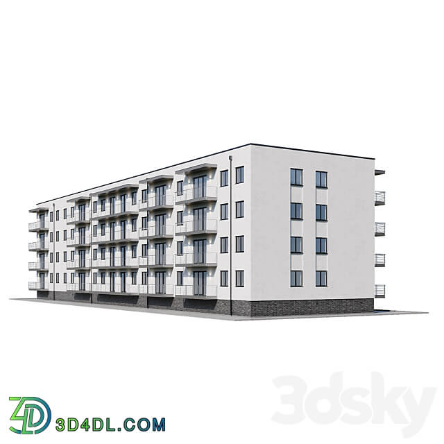 Apartment house 1 3D Models 3DSKY