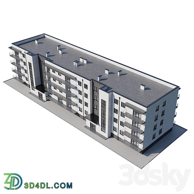 Apartment house 1 3D Models 3DSKY