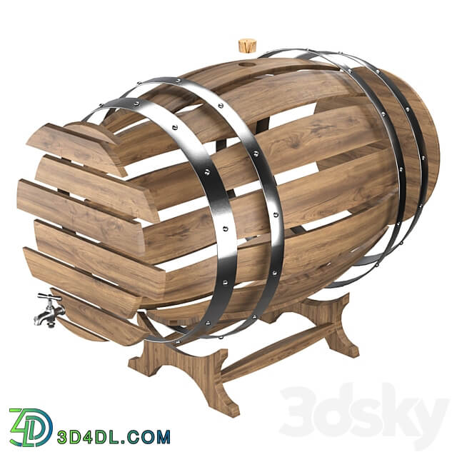 Barrel Miscellaneous 3D Models 3DSKY